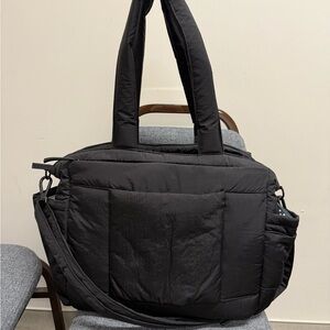 Black Calpak Diaper Tote